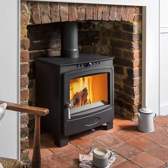 Arada Hamlet Solution 5 Widescreen Multifuel Stove - Black