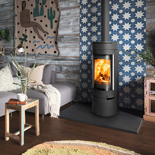 Hunter Halo Radial Wood Stove - Black