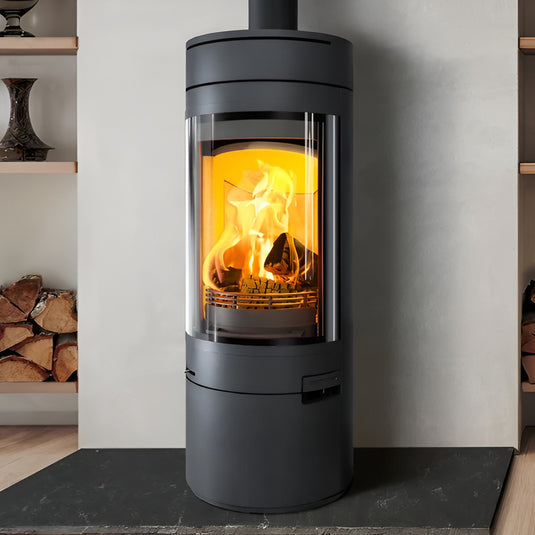 Hunter Halo Radial Wood Stove - Black