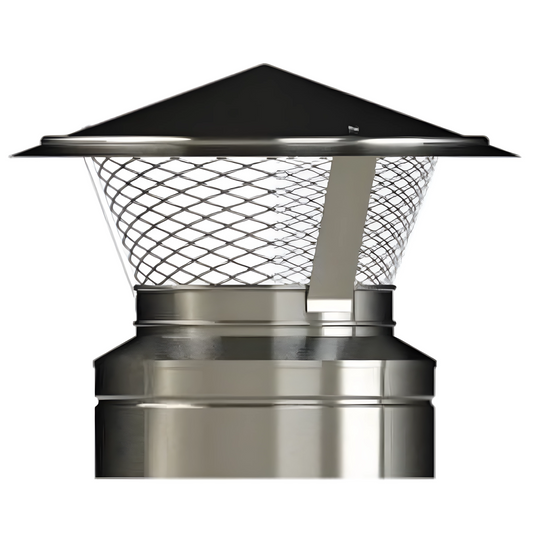 Midtherm HTS Twin Wall Flue - Standard Cowl With Mesh
