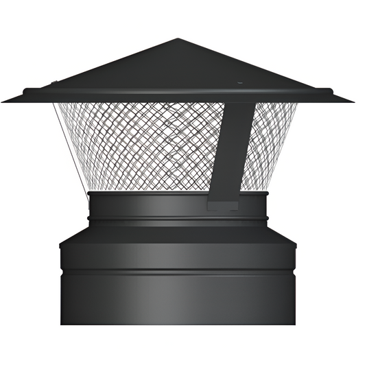 Midtherm HTS Twin Wall Flue - Standard Cowl With Mesh