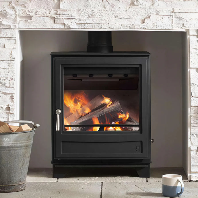 Arada Ecoburn 5 Widescreen Wood Stove - Black