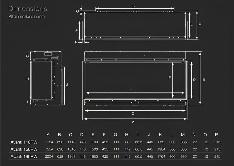 Load image into Gallery viewer, Onyx Avanti 150RW Luxury Logspace Inset Electric Fire
