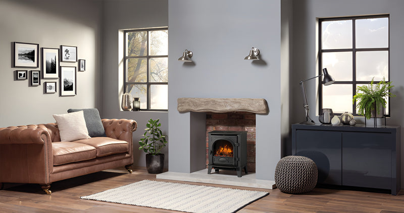 Load image into Gallery viewer, Gazco Stockton 5 Electric Stove - Black
