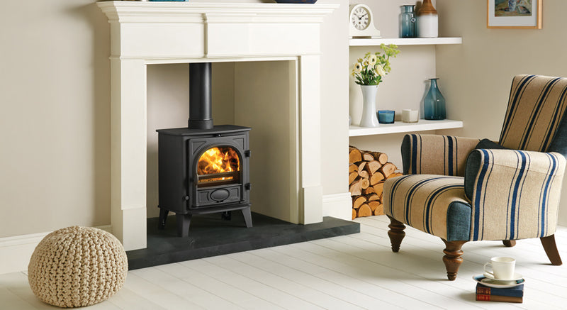 Load image into Gallery viewer, Stovax Stockton 5 Multifuel Stove - Black
