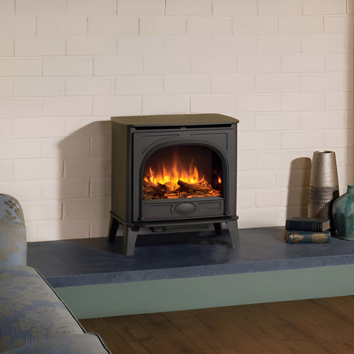 Gazco Stockton Medium Electric Stove - Black