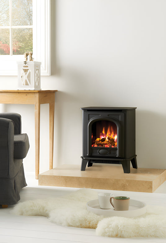 Gazco Stockton Small Electric Stove - Black